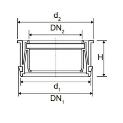 MagnaPlast HT PLUS Redukcja wewnętrzna HTR 160/110mm 11356 Kanalizacja